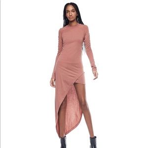 NWOT Jonny Cota Studio Women's Asymetrical Mini Moto Dress